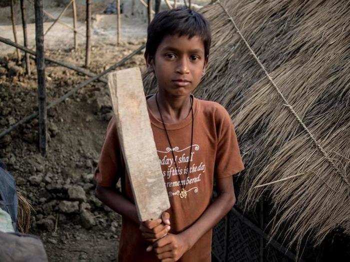 In an Indian home living on $65/month per adult, the favorite toy is a home-made cricket bat.