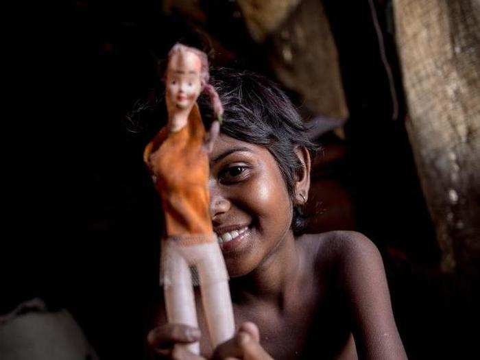 In an Indian home living on $80/month per adult, the favorite toy is a broken plastic doll.