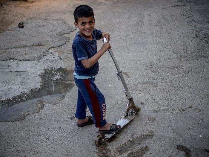 In a Tunisian home living on $218/month per adult, the favorite toy is a scooter.