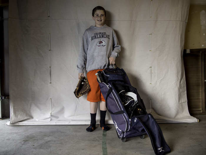 In an American home living on $4,650/month per adult, the favorite toy is baseball gear.