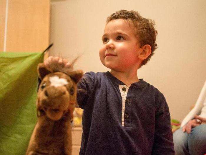 In a Jordanian home living on $7,433/month per adult, the favorite toy is a large stuffed animal.