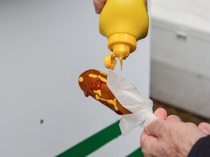 Nebraska: A tasty snack featuring a hot dog on a stick coated and fried in cornmeal batter, mini corn dogs are a favorite in Nebraska.