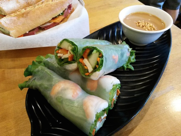 Oregon: Similar to a lettuce wrap, salad rolls are chicken, shrimp, or veggies wrapped in lettuce and rice paper.