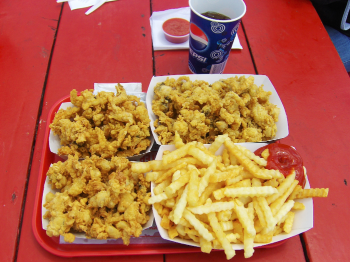 Rhode Island: Clam shacks are abundant along Rhode Island