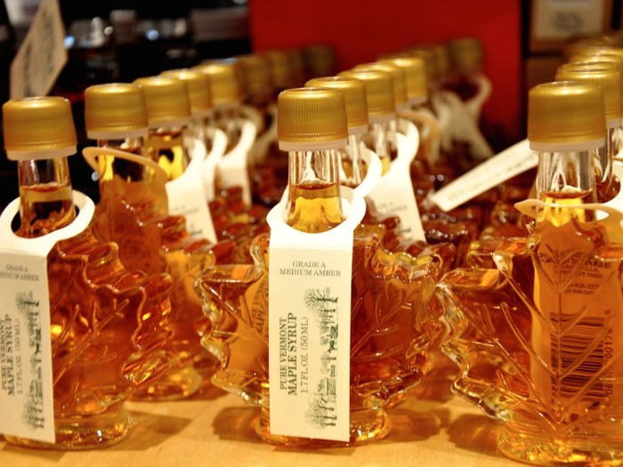 Vermont: As the leading producer of maple syrup in the country, Vermont loves and is proud of its sweet syrup.