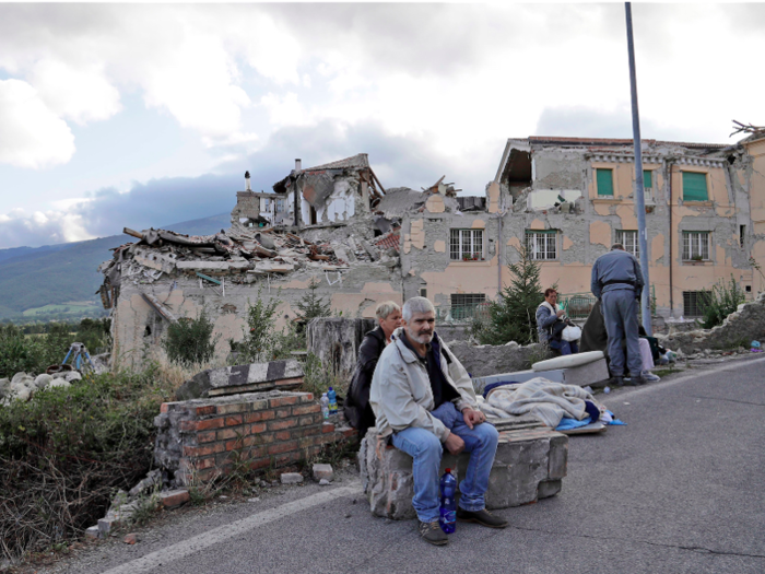 Sergio Pirozzi, the mayor in Amatrice told RAI television, "half the town is gone."