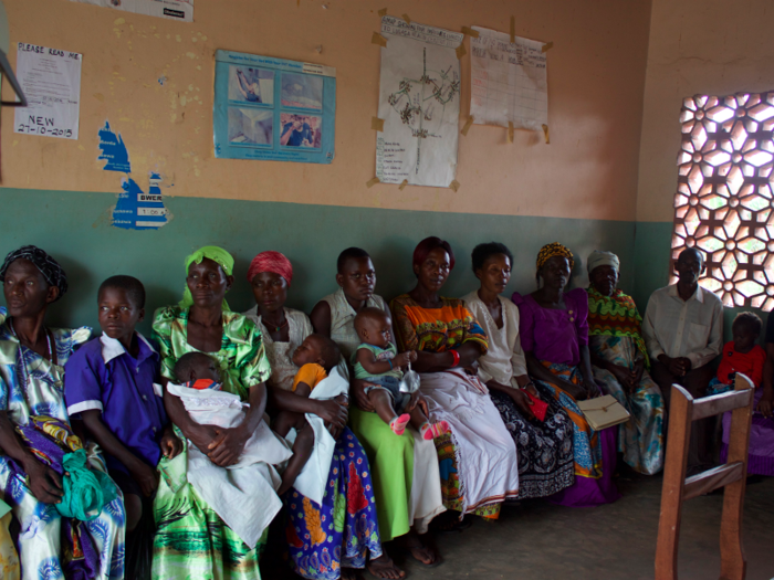 Women in rural areas often have to walk up to 18 miles to give birth at clinics, such as  Lugasa HC III in Kayunga, nearly 40 miles north of Kampala.