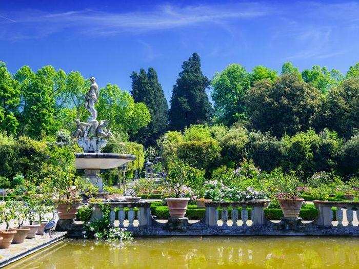 BOBOLI GARDENS, FLORENCE: Between the ancient sculptures, the fountains, and the gardens, this is one of the most beautiful parks in one of the most beautiful cities in the world.