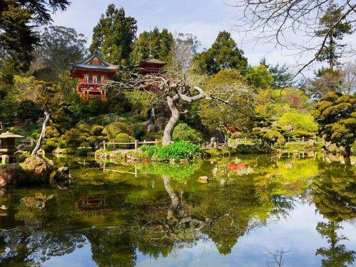 GOLDEN GATE PARK, SAN FRANCISCO: Misleadingly not located right next to the Golden Gate Bridge, the park is still one of the most beautiful green spaces in the United States. Make sure to check out the Japanese Tea Garden.