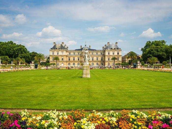 LUXEMBOURG GARDEN, PARIS: While the French Senate now meets inside the palace, have a seat on a bench and enjoy one of Paris