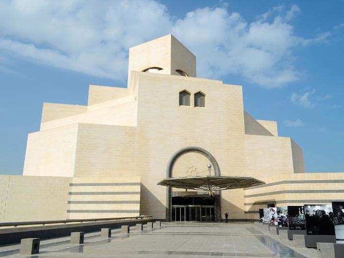 The Museum of Islamic Art in Quatar lives on its own artificial peninsula in Doha. It