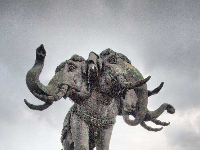 The Erawan Museum in Thailand is best known for its three-headed elephant sculpture on the roof.