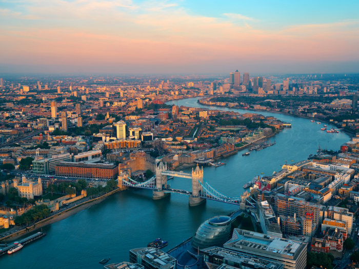 1. Inner London west — 69.7%. The central London region counts Westminster and the richest borough of Kensington as key areas.