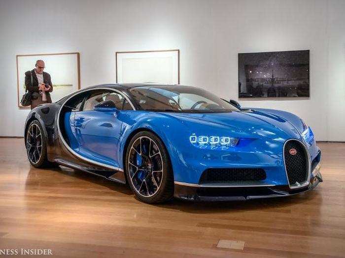 According to Bugatti, the Chiron is good for a 0-60 mph sprint in less than 2.5 seconds and a top speed of 261 mph.