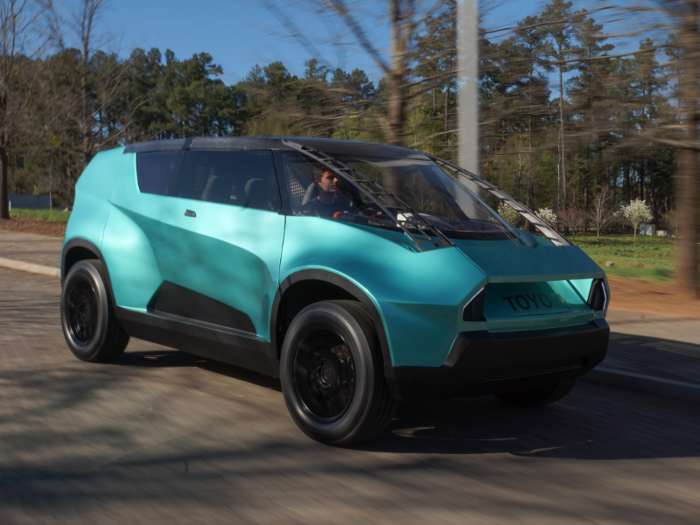 2. Toyota showed off a boxy, all-electric SUV concept car appropriately dubbed the uBox. Toyota says it