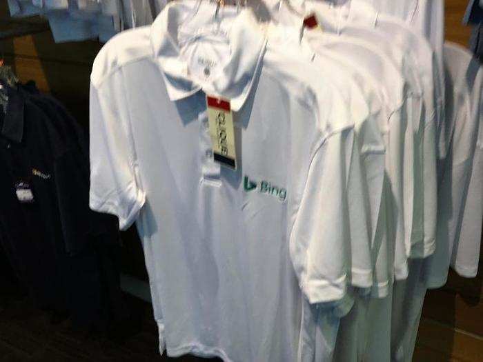 There are also Bing polo shirts, if a Bing polo shirt is what you desire.