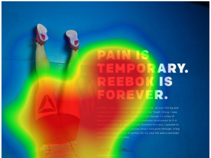 Reebok again made a strong brand impression with this ad.