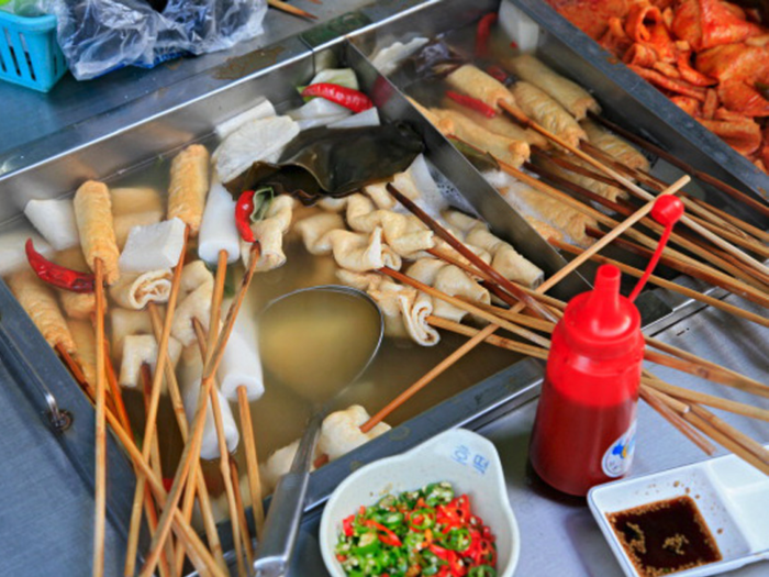 South Korea: Tteokbokki and odeng