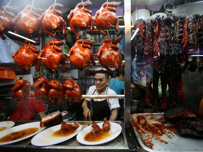 Hawker Chan Hong Meng of the Hong Kong Soya Sauce Chicken Rice and Noodle stall recently won a Michelin star.