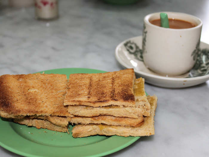 Kaya toast is Singapore