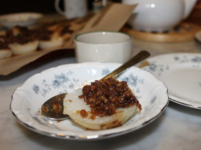 Chui Kueh is a dense rice cake that