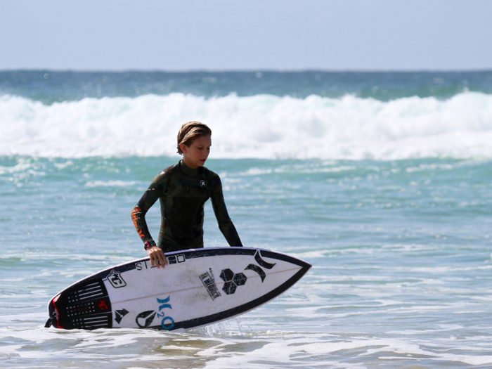 Winter Vincent, 11, brings clean drinking water to people who need it.