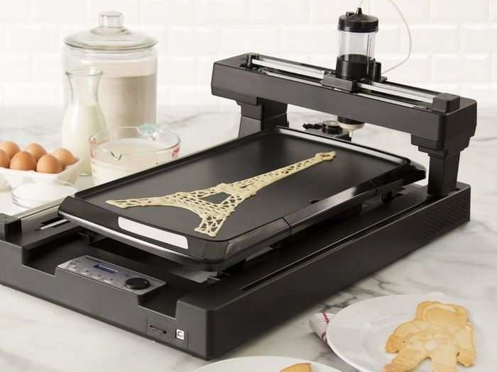 The Pancake Bot can 3D print a gourmet pancake in any design.