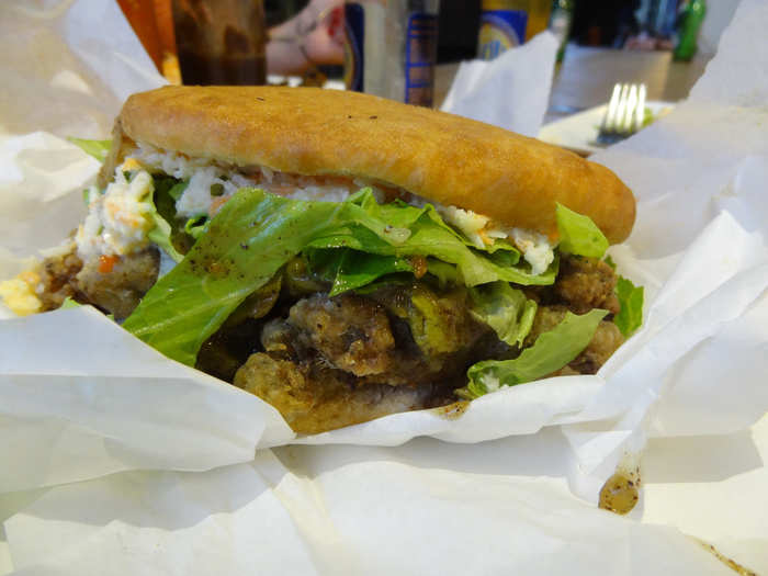 TRINIDAD: Bake and shark is a popular street food made from fried shark stuffed in a fried flatbread.