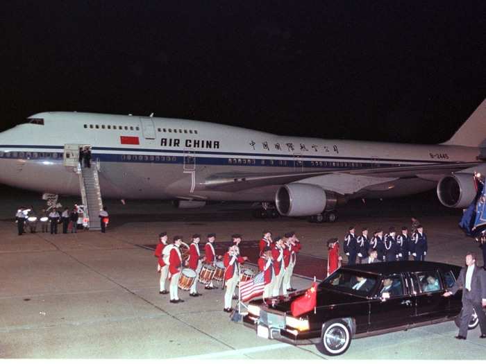 ... and the official presidential aircraft of China, ...