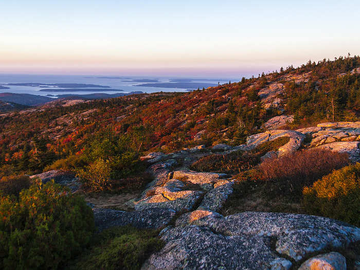 See the earliest sunrise in America at Acadia National Park