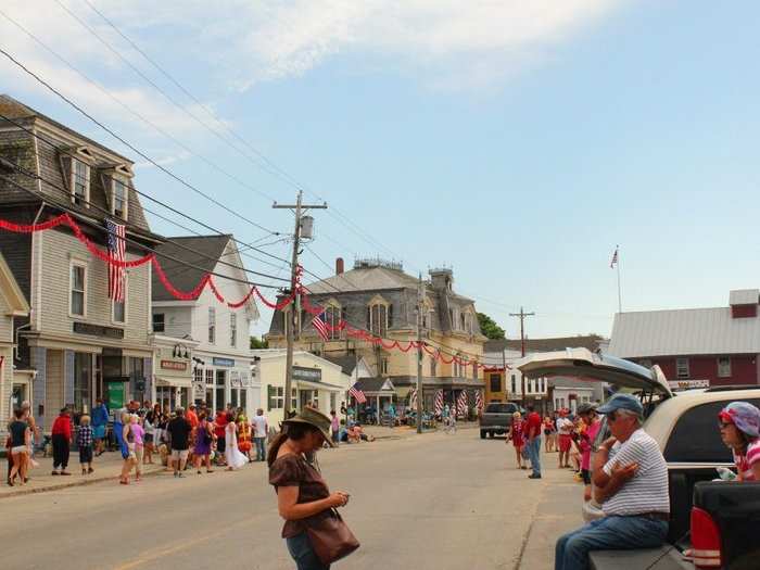 Take a ferry to Vinalhaven, which is located on a small island off of Maine