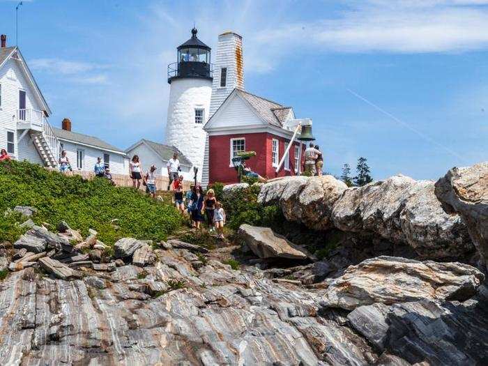 See the lighthouse that is featured on the Maine state quarter