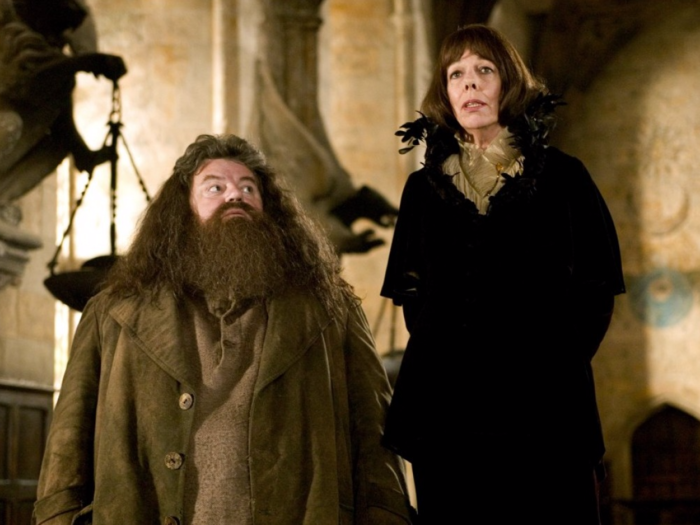 Standing at 7-foot-1, Ian Whyte has played his fair share of giant characters, including the whole body shots for Madame Olympe Maxime (also portrayed by Frances de la Tour).