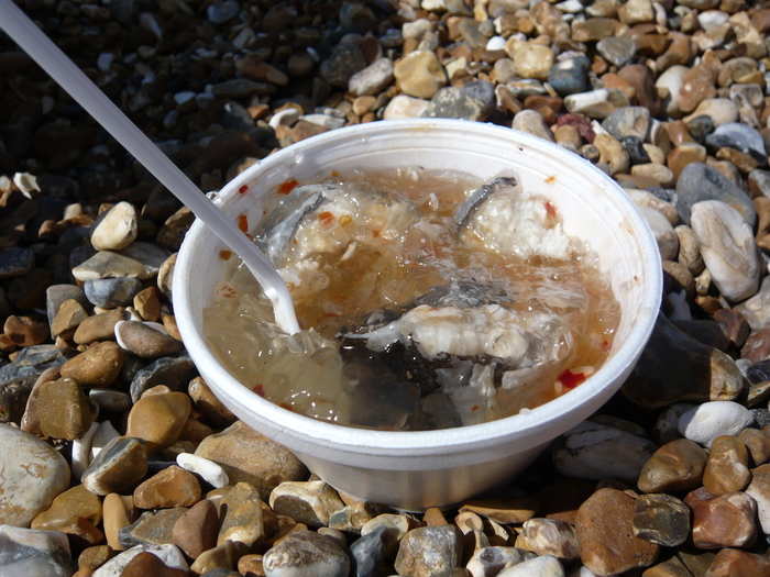 Jellied eels are a favourite of cockney Londoners, but the dish is far less popular outside of the UK.