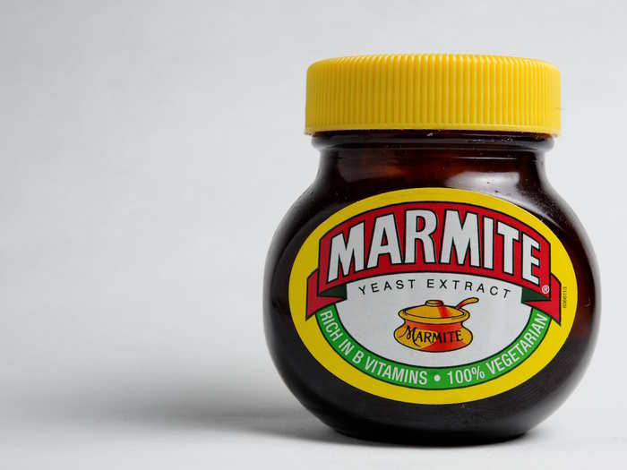 Brits have a love/hate relationship with Marmite, a salty paste made from brewers