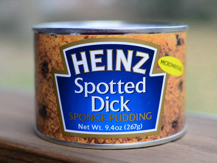 Spotted Dick, a sponge pudding made with suet and dried fruit and served with custard, is a nostalgic treat for most Brits as it can usually be found as part of a school dinner.