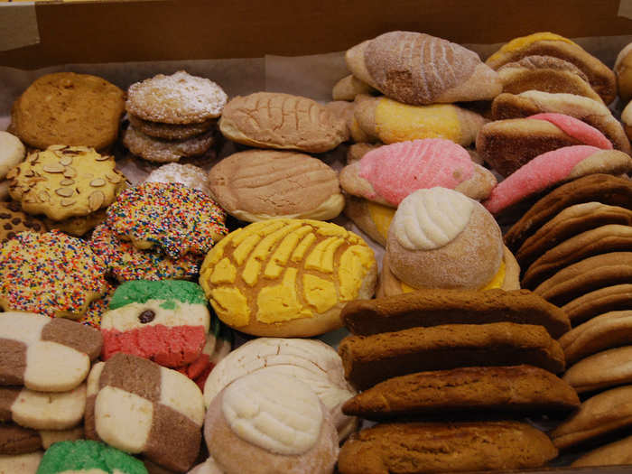 Pan dulce (sweet bread) and Mexican hot chocolate are best served for breakfast, or as a late night snack.