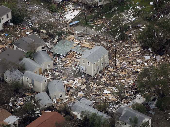 Category 2 hurricanes have wind speeds of 96 to 110 mph. Storms of this intensity can inflict major damage to homes, and uproot large trees. Power outages that can last several weeks are generally expected.