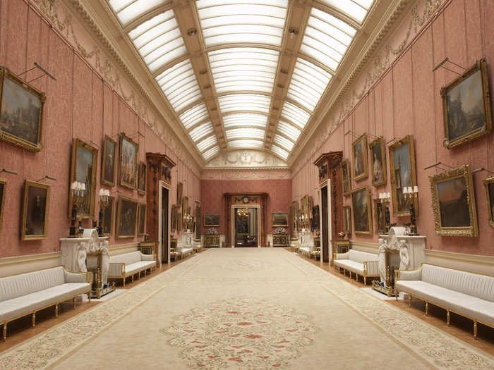 After walking through the Ballroom, visitors traipsed through The Picture Gallery, a large, narrow room with a vaulted skylight that lets in plenty of natural light — the best kind for admiring the artworks lining the walls. Highlights of the royal art collection can be found here, with paintings by big-name artists including Canaletto and Van Dyck.