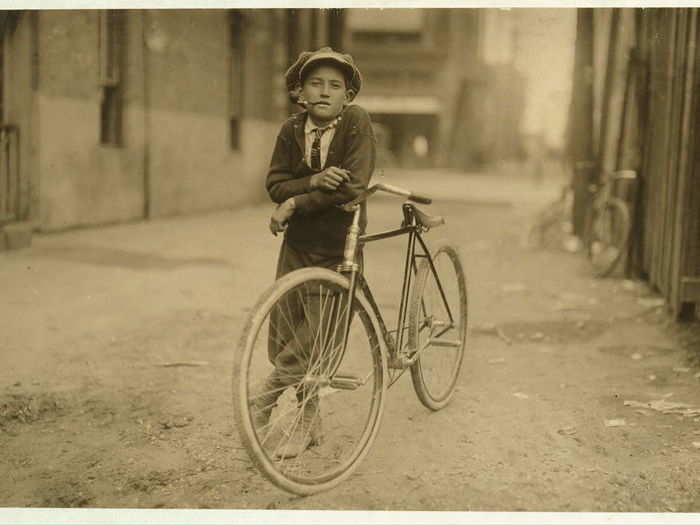 Messenger boy working for Mackay Telegraph Company, said to be 15-years-old, Waco, Texas, September 1913.