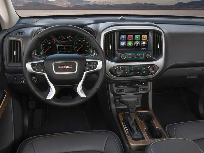 The Denali has both a 7-inch diagonal touchscreen radio and a separate full-color information center. It offers 4G WiFi connectivity for up to seven devices.