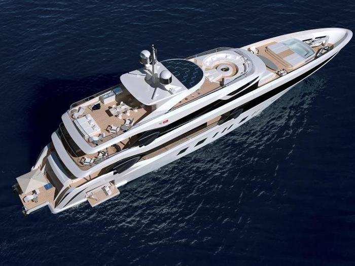 8. Legendary car designer Henrik Fisker is building a yacht that comes with a spa, several bars, and an ocean-facing Jacuzzi.