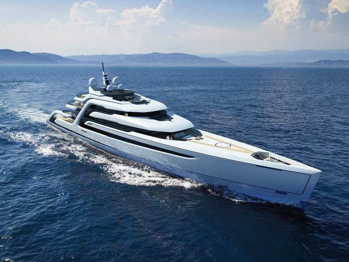 14. Lastly, the Ascendance, a concept by yacht designer Andy Waugh that will be presented at the Monaco Yacht Show at the end of September, has a firepit and waterfall on board.