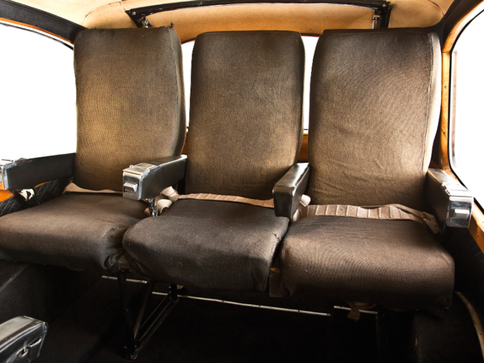 Lennon had the coffin tracks removed and airline seats installed for passenger use.