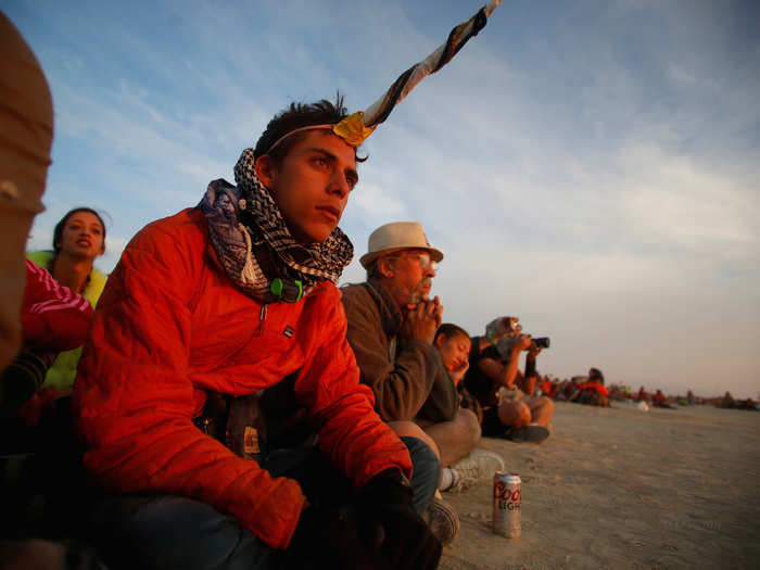 Hans from Burning Man near Trash Fence - sunrise set on Saturday - w4m