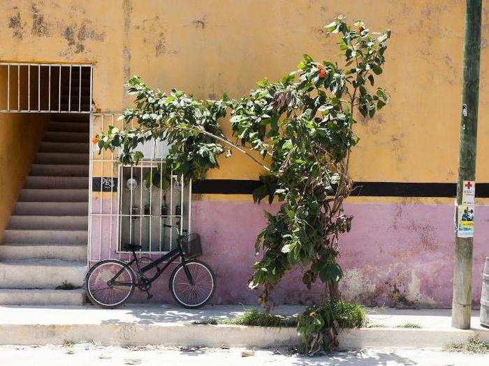 Although we had rented a car, plenty of tourists checked out bikes from their hotels, making their way along Quintana Roo 15 to the beach.