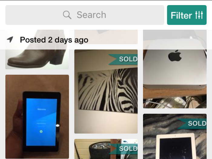 While all those pictures look nice and clean, what I found when I opened OfferUp in San Francisco was a different story. I loved seeing the sold labels on so many things, so you can tell it