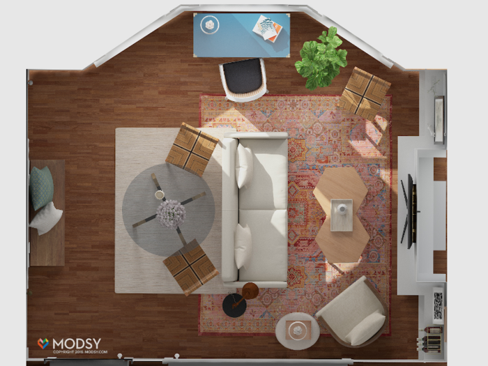 The ultimate goal for Modsy is to create virtual rooms in the cloud that you could continue to design and update over years, not just one time only. People