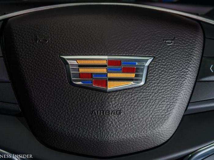 This is the only full-on Cadillac badge on the inside.