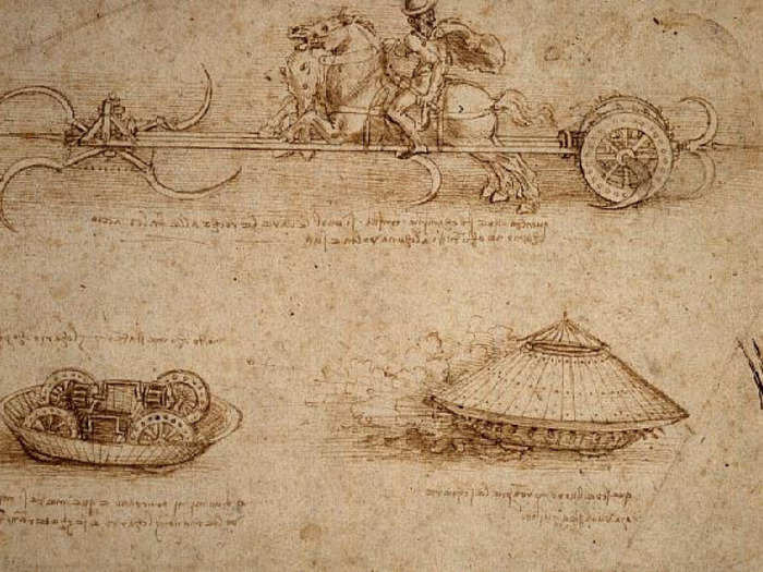 Leonardo da Vinci worked on war machines that were almost designed to fail.